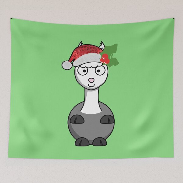 Item preview, xmas santa claus alpaca designed and sold by Gossip Rag.