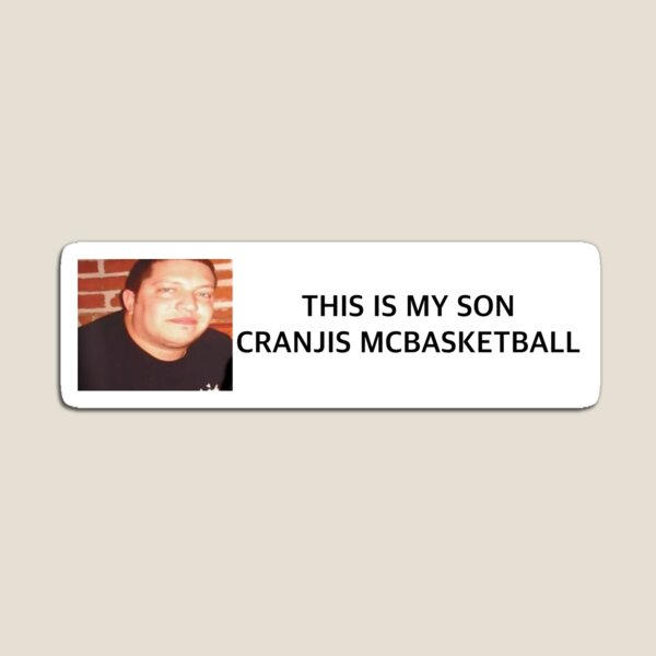 Item preview, my son cranjis mcbasketball bumper sticker designed and sold by kotonok0.
