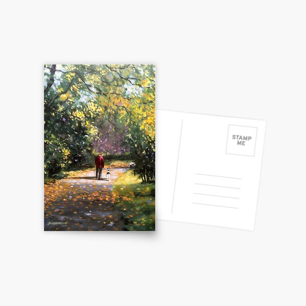Item preview, Autumn trees and falling leaves designed and sold by The Art of Steve Sanderson.