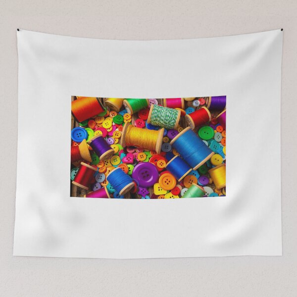 Item preview, Colorful Thread And Buttons Still Life designed and sold by Garry Gay.