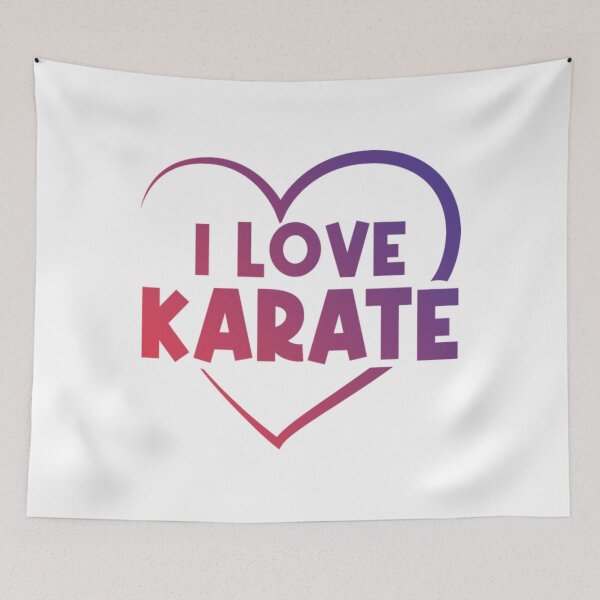 Item preview, I love karate heart designed and sold by JaxFlynn.