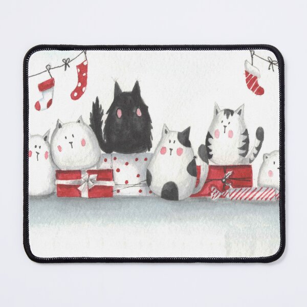 Item preview, Christmas cats with gifts designed and sold by LLLUID.