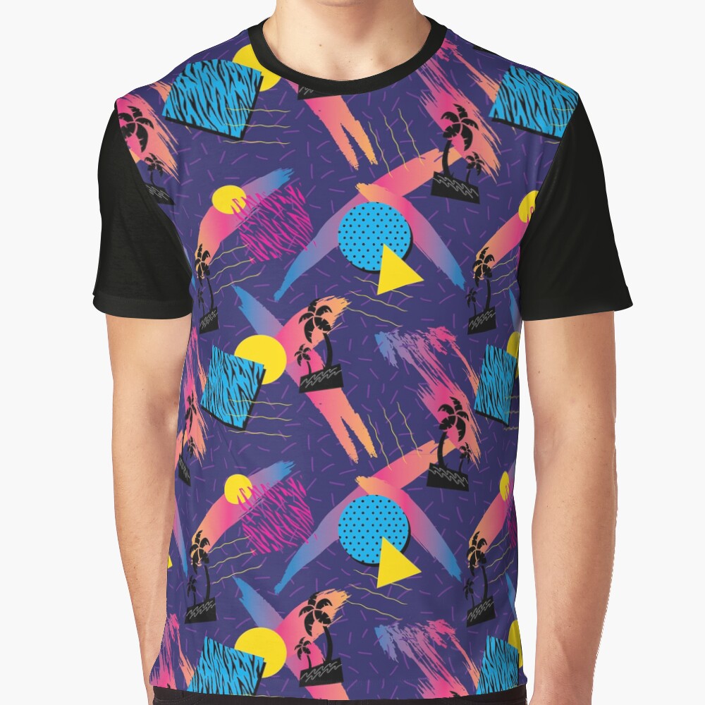 90's pattern Graphic T-Shirt