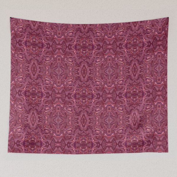 Item preview, Trippy Shades of Red Aesthetic Kaleidoscope Pattern Variant  designed and sold by quirkycounselor.