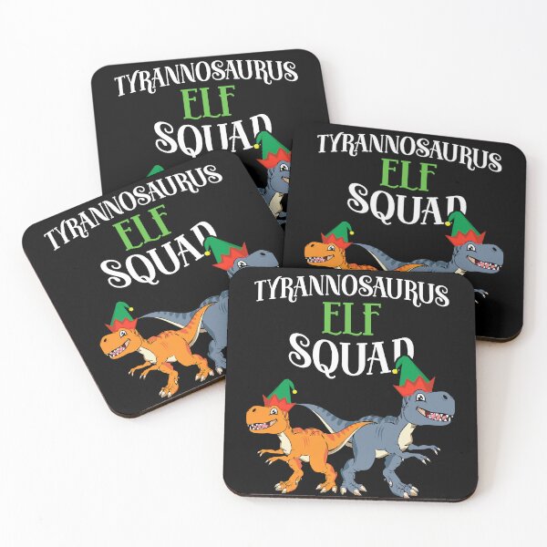 Item preview, Tyrannosaurus Elf Squad Xmas T-Rex Dinosaur Christmas designed and sold by QueenOfPrint.