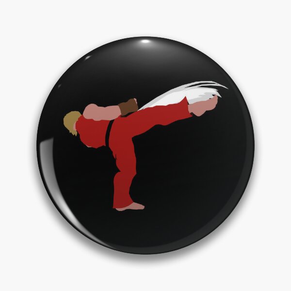 Item preview, ssbu ken oosoto mawashi geri roundhouse kick simple design designed and sold by SmasherDesigns.