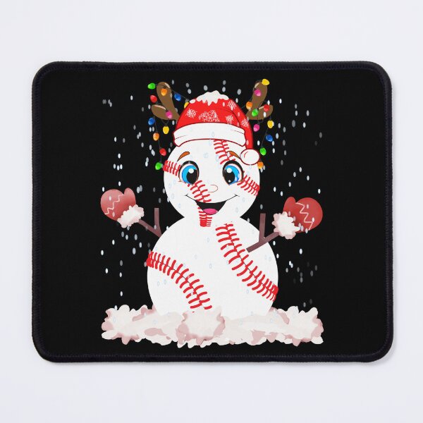Item preview, Merry Christmas Baseball - Cute Baseball Snowman designed and sold by Georgy09.