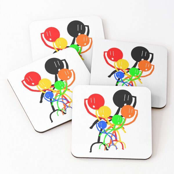 Item preview, Rainbow Stickmen designed and sold by Usagicollection.