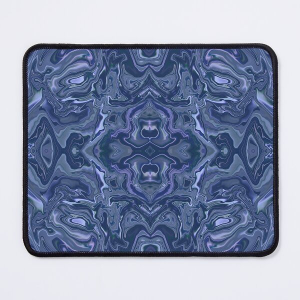 Item preview, Trippy Shades of Blue Aesthetic Kaleidoscope Pattern Variant designed and sold by quirkycounselor.