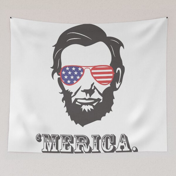 Aperçu de l'œuvre Merica Portrait Plain de Lincoln créée et vendue par scienceispun.
