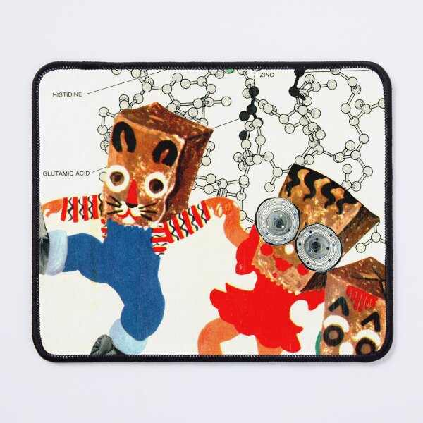 Item preview, They're Here ! - Psychedelic Collage Art Weird Funny Science Pop Art designed and sold by The Sticker Bureau.