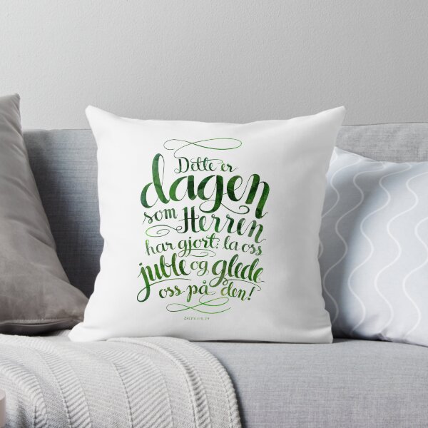 Dette er dagen Throw Pillow