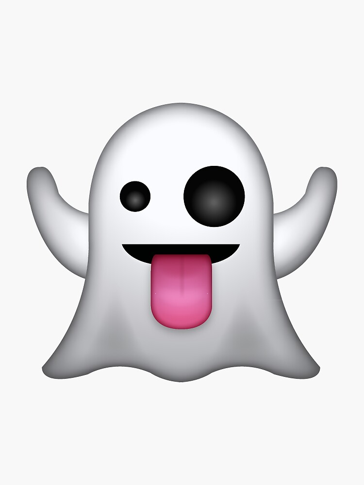 Thumbnail 3 von 3, Sticker, Geist Emoji designt und verkauft von allihessel.