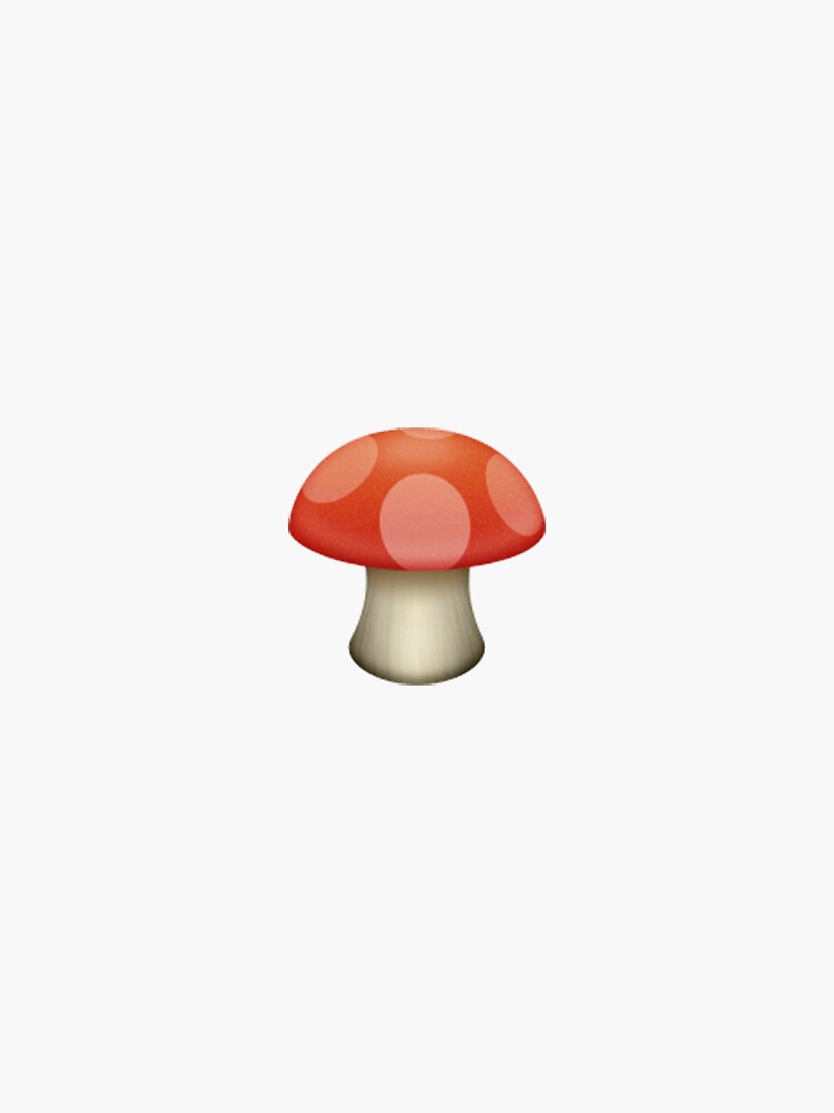 "mushroom emoji" Sticker for Sale by allihessel Redbubble