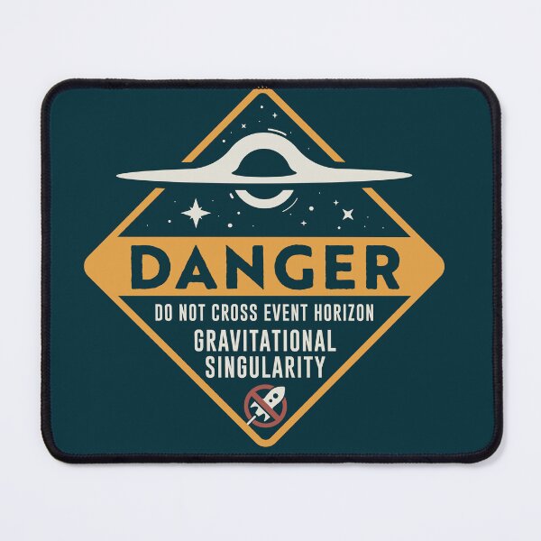 Item preview, Black Hole Warning Label designed and sold by adorabowldesign.