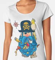 Pirate Portrait Women's Premium T-Shirt