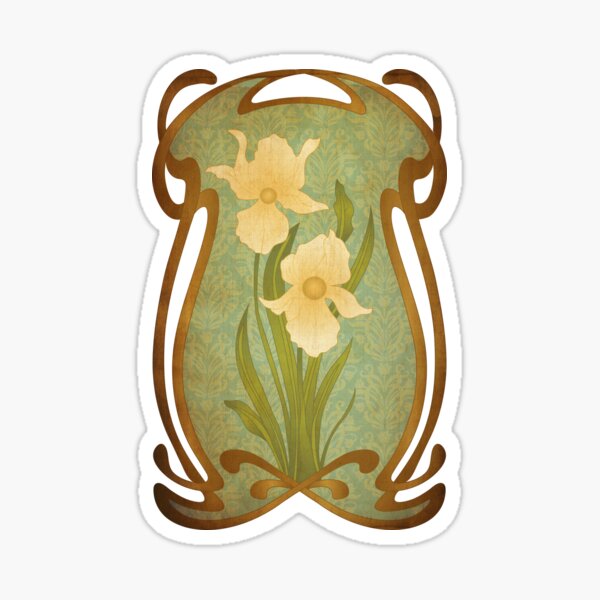 Item preview, Art Nouveau Flowers designed and sold by Gumless.