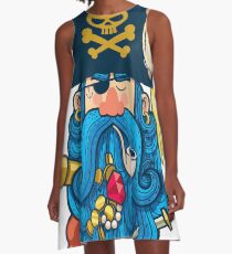 Pirate Portrait A-Line Dress