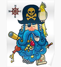 Pirate Portrait Poster