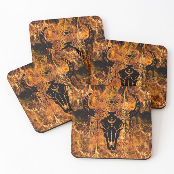 Item preview, Animal Skull and Flames designed and sold by Mark Cannon.