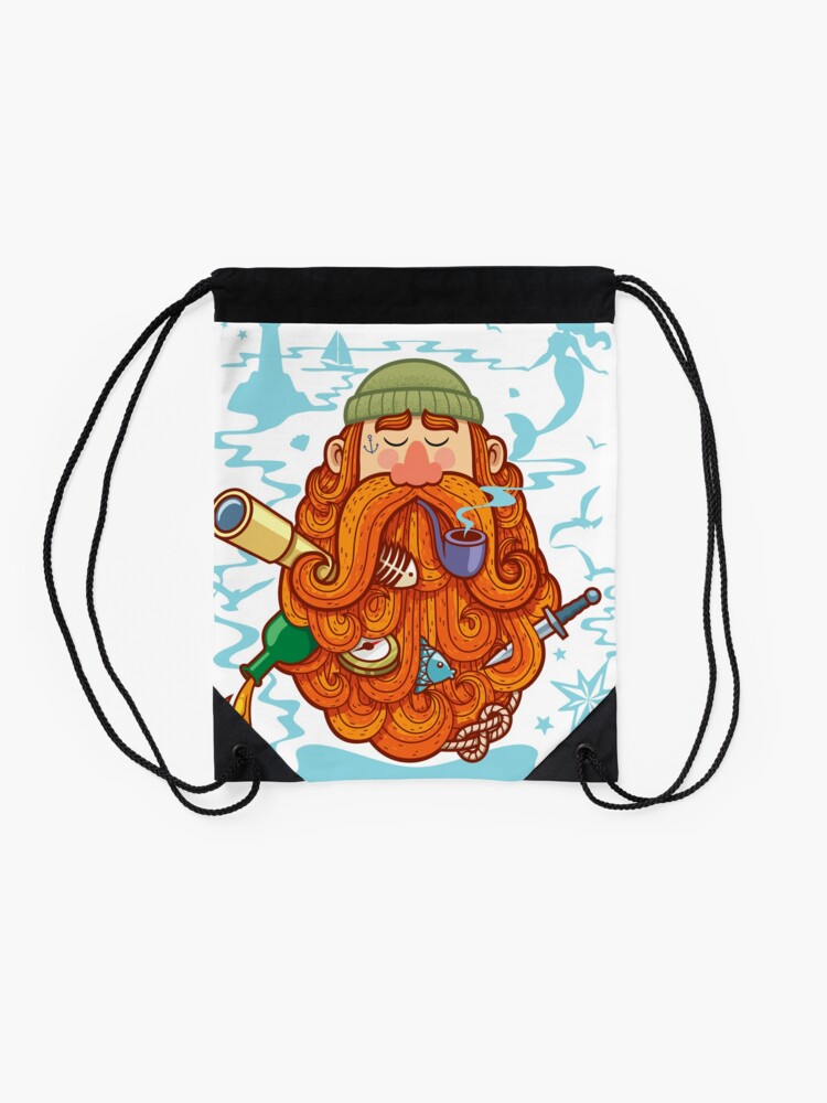 drawstring sailor bag
