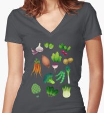 Farmers Market Women's Fitted V-Neck T-Shirt