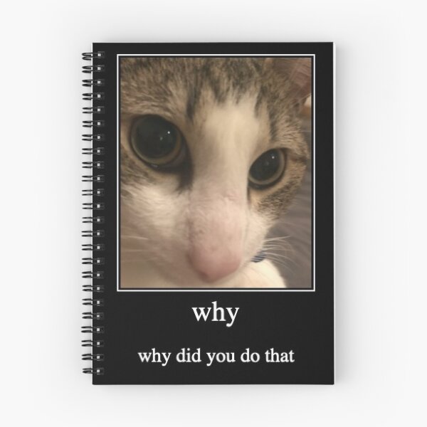 Item preview, Cat Finger Why did you do that Meme designed and sold by Alapied.