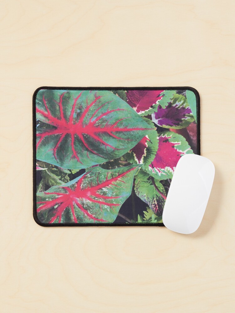 Thumbnail 1 of 5, Mouse Pad, CALADIUMS N COLEUSES designed and sold by DAVIDLIBERTY.