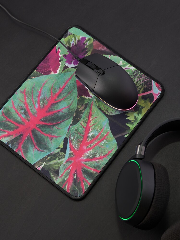 Thumbnail 4 of 5, Mouse Pad, CALADIUMS N COLEUSES designed and sold by DAVIDLIBERTY.