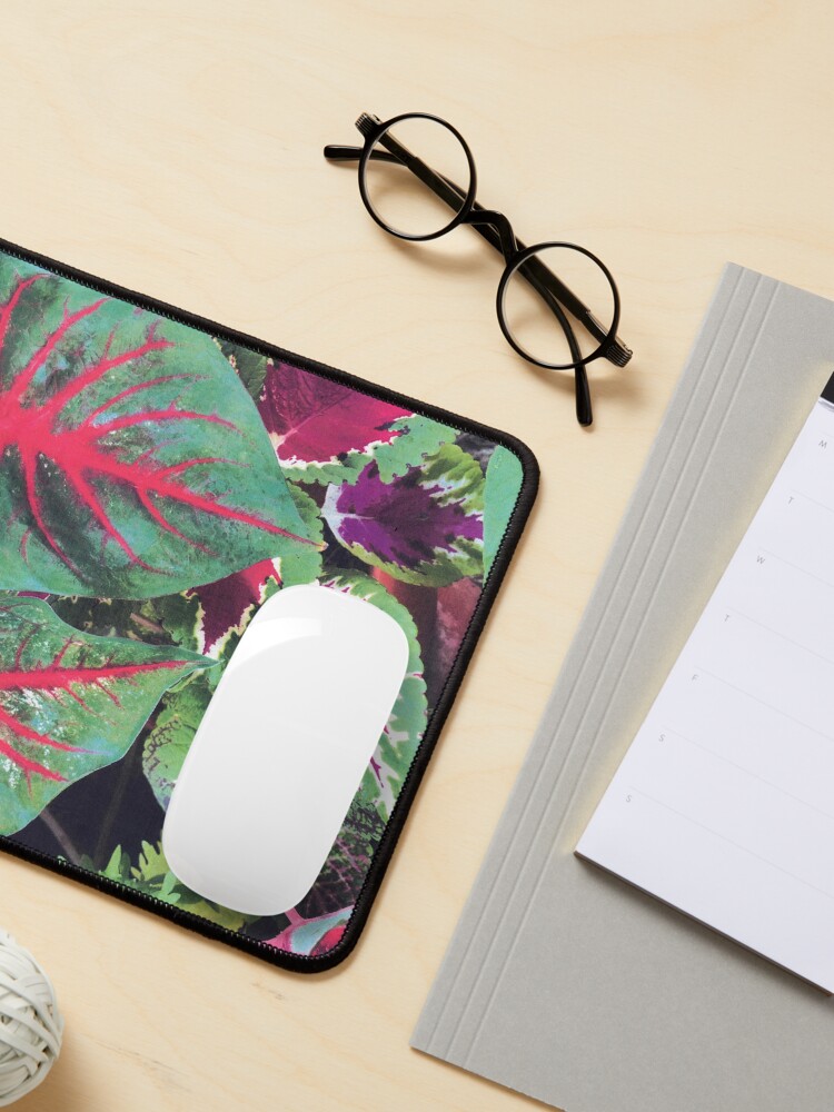 Thumbnail 3 of 5, Mouse Pad, CALADIUMS N COLEUSES designed and sold by DAVIDLIBERTY.