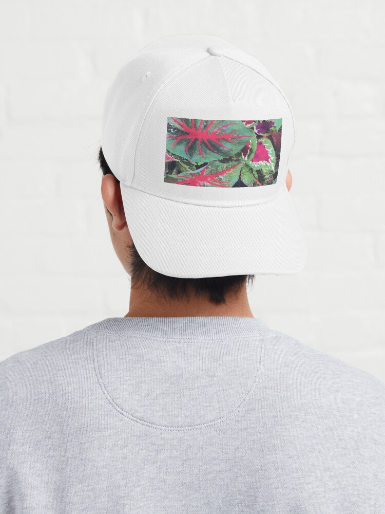 Thumbnail 4 of 7, Cap, CALADIUMS N COLEUSES designed and sold by DAVIDLIBERTY.