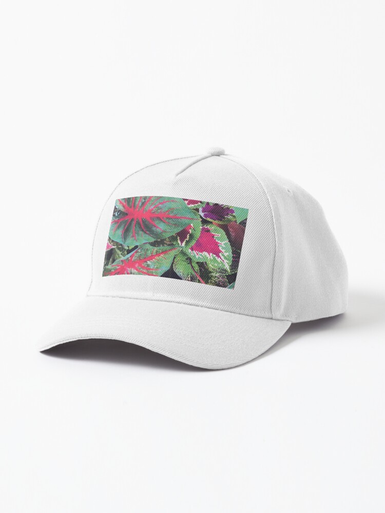 Thumbnail 1 of 7, Cap, CALADIUMS N COLEUSES designed and sold by DAVIDLIBERTY.