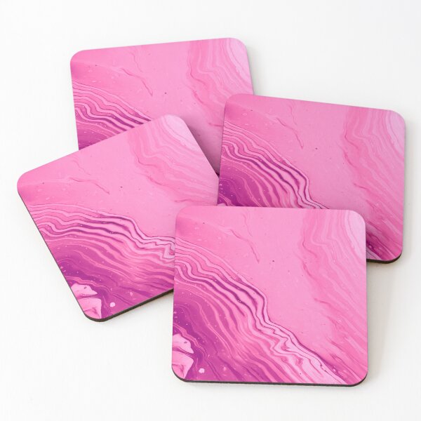 Item preview, "Parallel Shallows II" Pink Wash - Painting: Rippling Waves Water Beach  designed and sold by daniellawrieart.