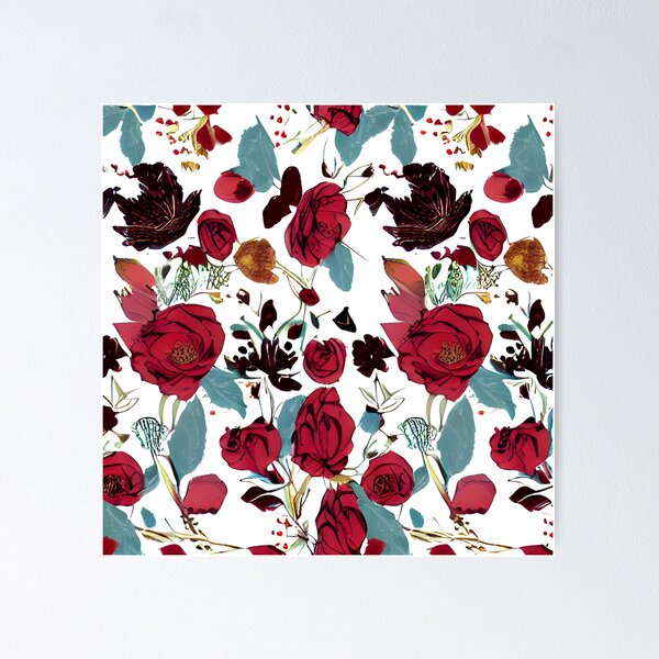 Item preview, rose petals Floral pattern #4 designed and sold by supeart.