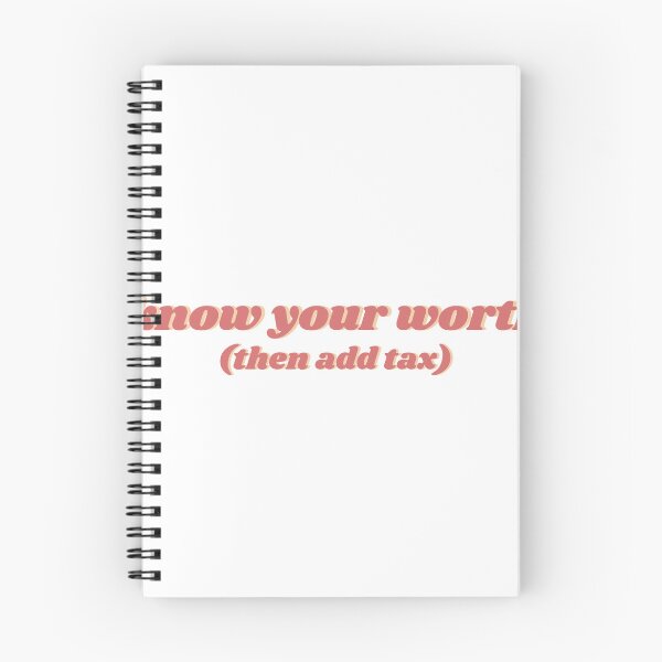 Item preview, Know Your Worth (Then Add Tax) designed and sold by DesignByAvery.