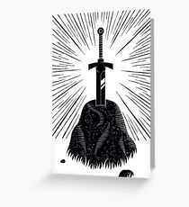 Excalibur Grußkarte