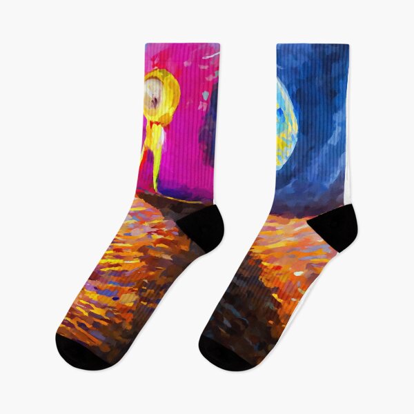 Item preview, The first humans on Mars abstract colorful painting  designed and sold by shrolts.