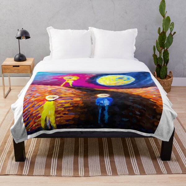 Item preview, The first humans on Mars abstract colorful painting  designed and sold by shrolts.