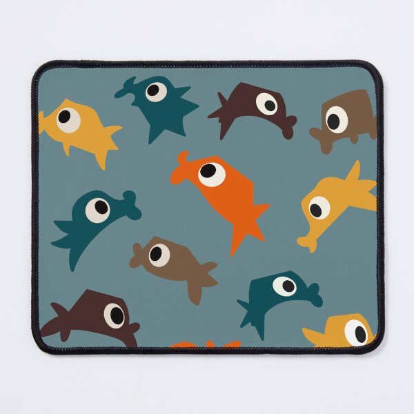 Item preview, Happy fish of different colors swimming in the sea designed and sold by alx-san.