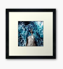 Ocean Fabric Framed Print