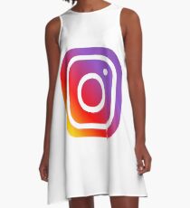 Instagram A-Linien Kleid