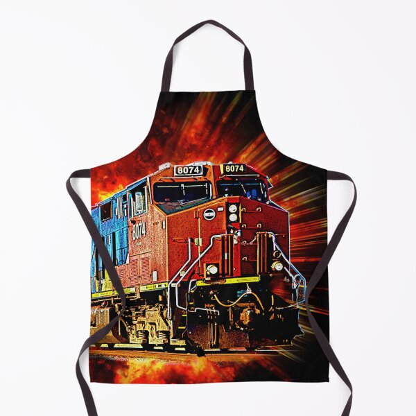 Item preview, Diesel Locomotive Bursting Out - All Over Design designed and sold by TheTrainRoom.