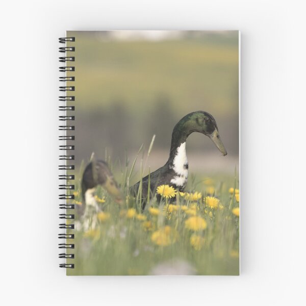 Item preview, Running duck in the dandelion meadow designed and sold by anatida.