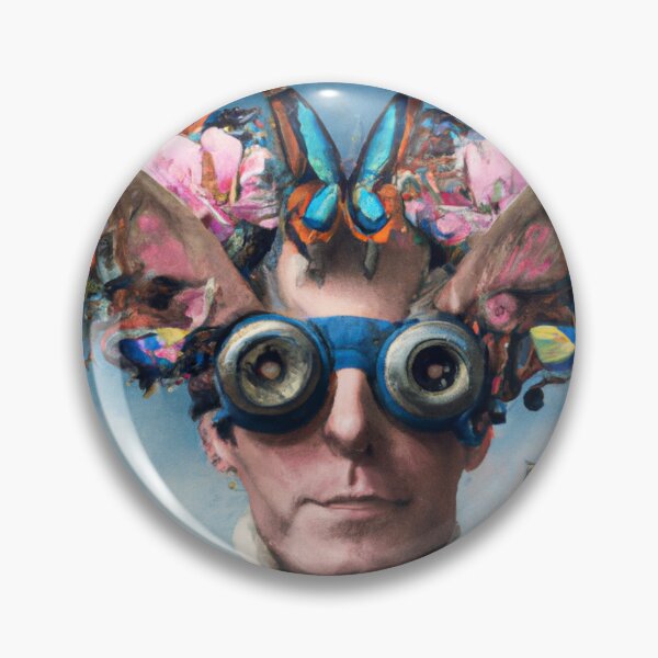 Artikelvorschau, Unusual Altered Steampunk Portrait Painting with Goggles ( Steampunk ) entworfen und verkauft von RadRococo.