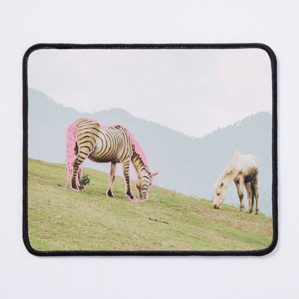 Item preview, Zebra and Horse Grazing designed and sold by Cowboy Folly.