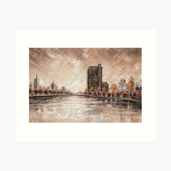 Item preview, Melbourne Vibes, Yarra River designed and sold by BellasArtStudio.