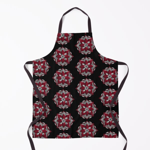 Item preview, Red & Gray Lotus Ornament designed and sold by lezell.