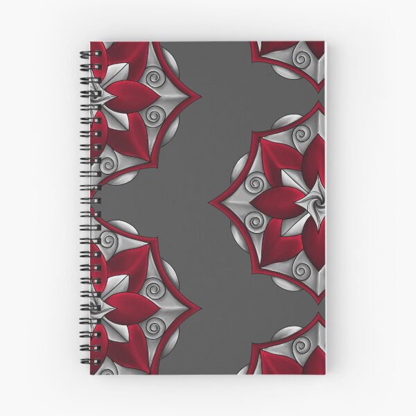 Item preview, Red & Gray Lotus Ornament designed and sold by lezell.