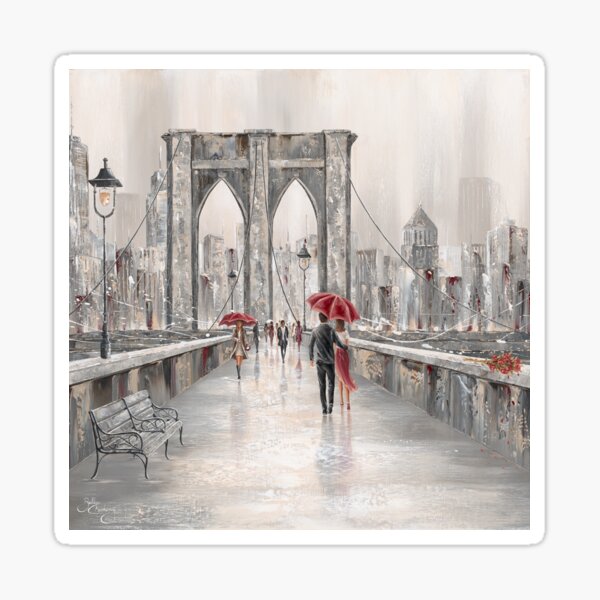 Item preview, Roses, Brooklyn Bridge New York designed and sold by BellasArtStudio.