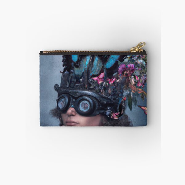 Item preview, Unusual Altered Steampunk Portrait Painting with Goggles ( Steampunk ) designed and sold by RadRococo.